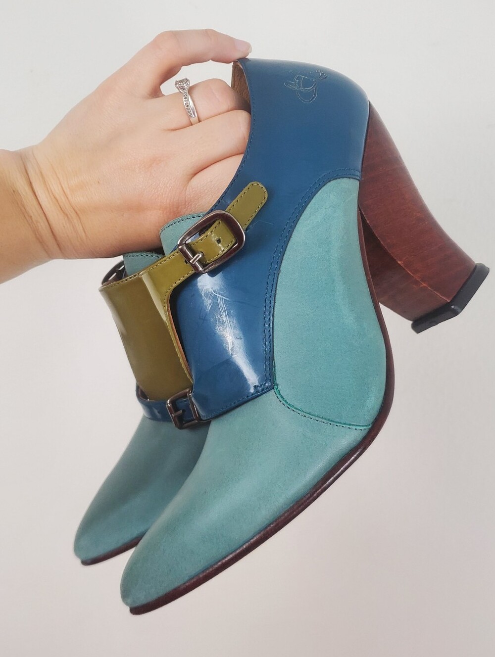 John Fluevog Conversations Glenham Heeled monkstrap shoe Womens Size 6 - Picture 5 of 12